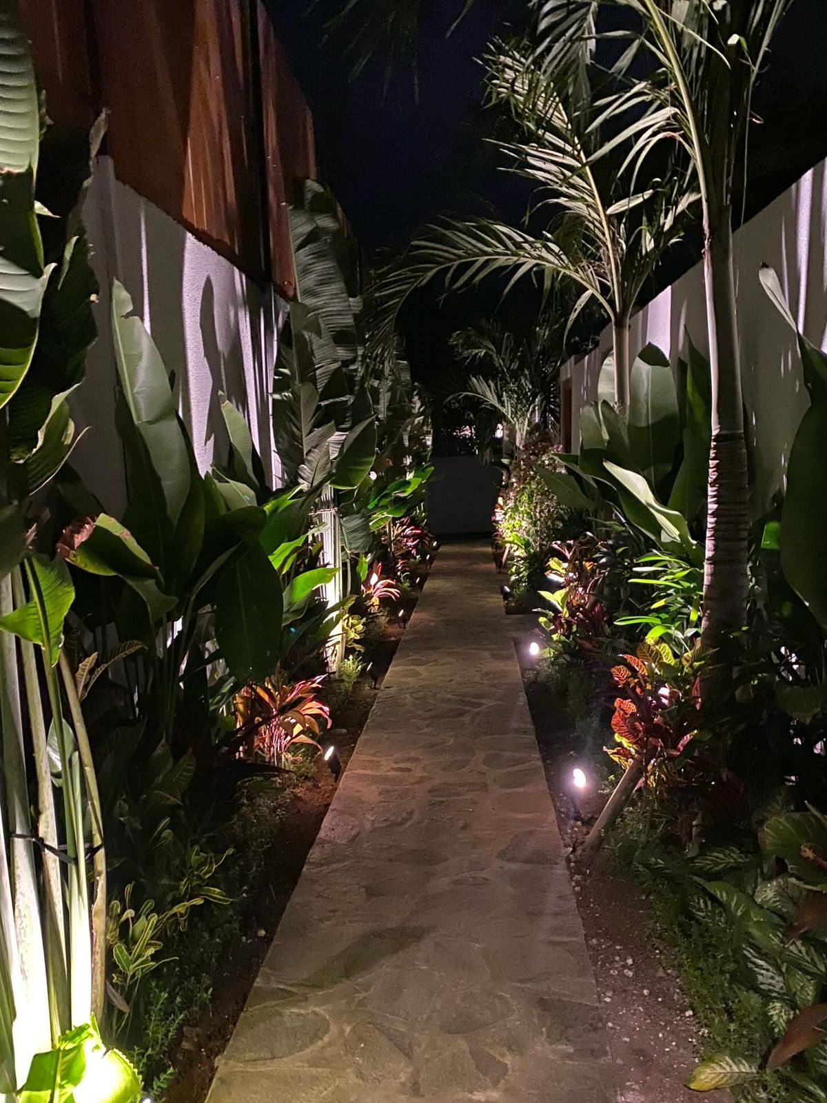 Villa night walkway